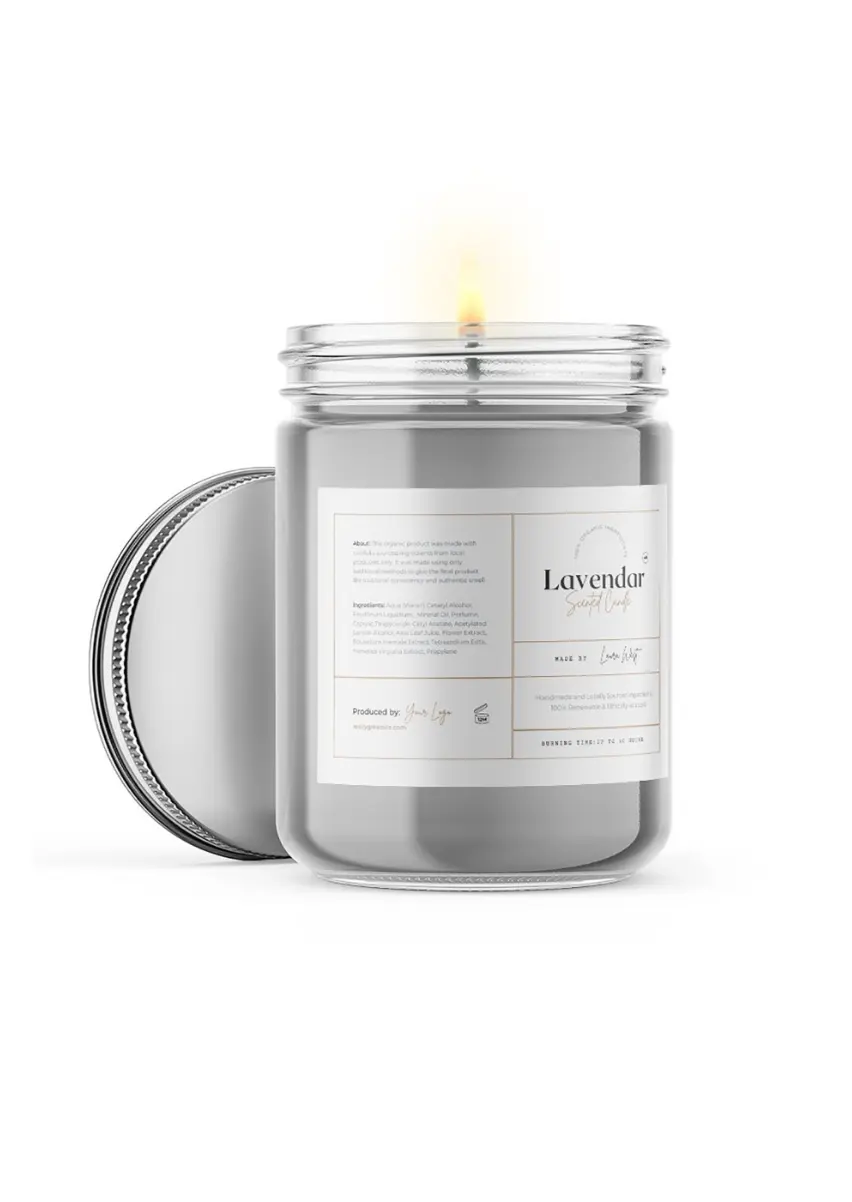 Personalized candle labels Custom printed candle stickers